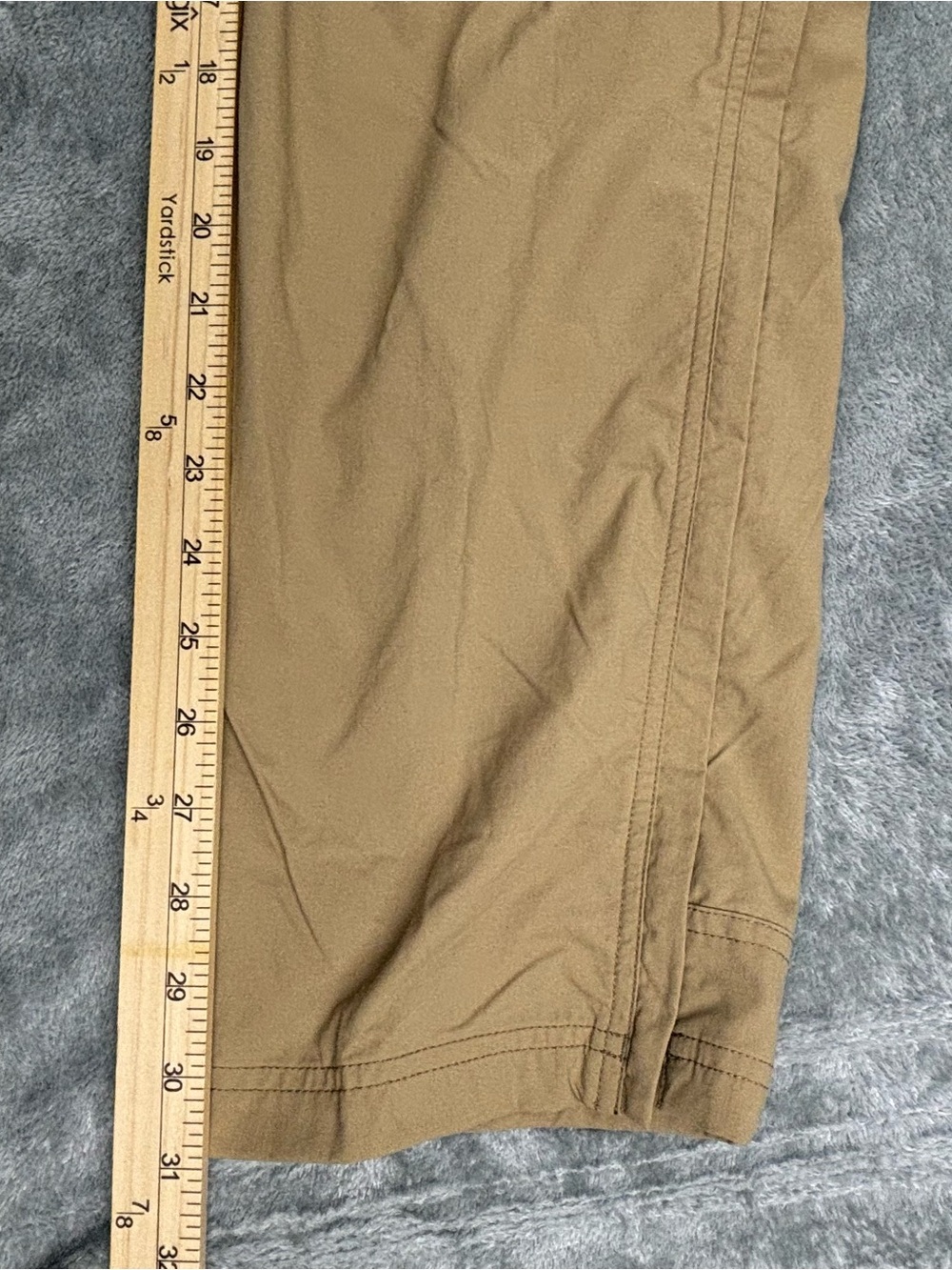REI Co-op Pants Mens 34X32 Tan Beige Sahara Convertible Cargo Hiking 23414 - Picture 14 of 16